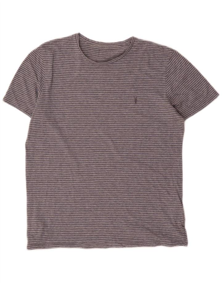 Tricou pentru bărbați All Saints Top mare gri cu dungi