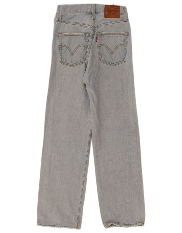Blugi drepti pentru femei Levi's Ribcage W23 L27 Bumbac albastru