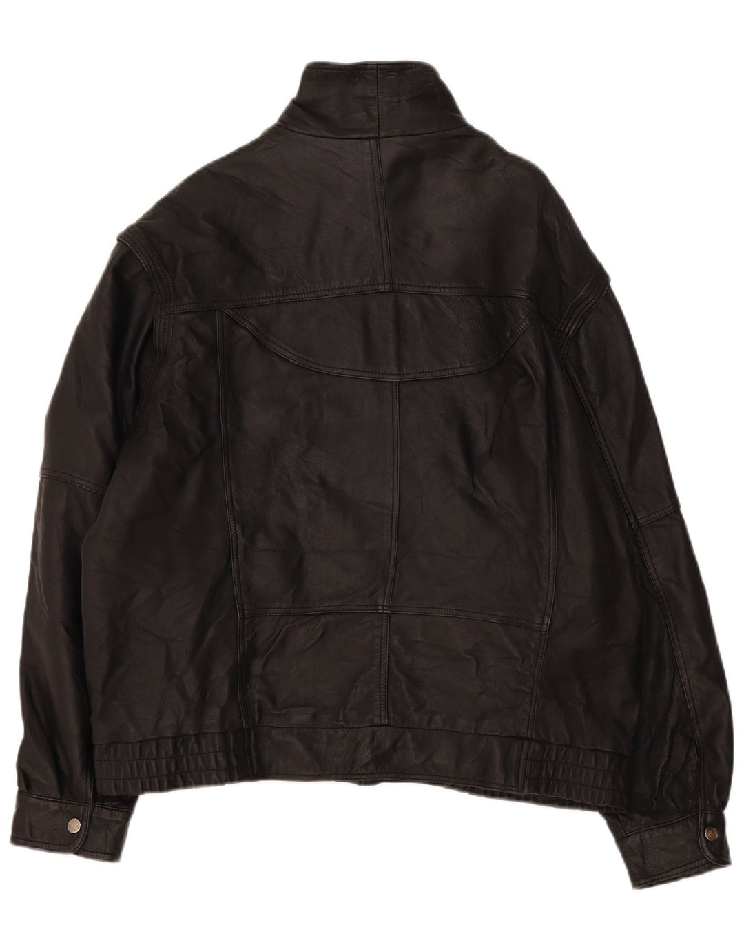 Jachetă de piele vintage pentru bărbați UK 40 Large Black