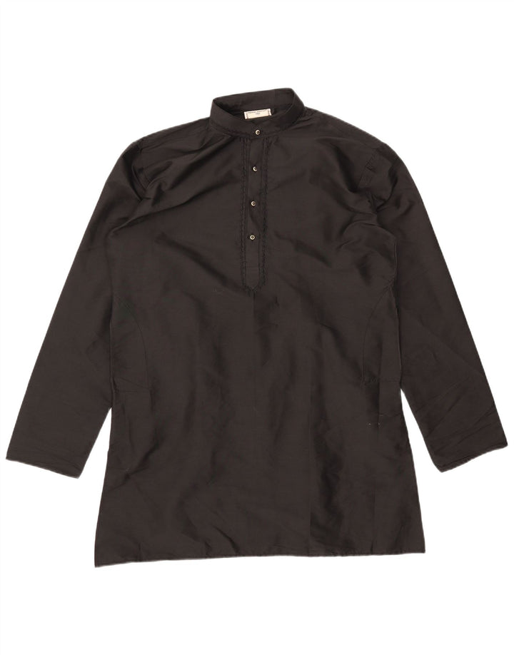 DENNIS MORTON Cămașă Pulover Kurta pentru bărbați Mărimea 40 Negru Mediu