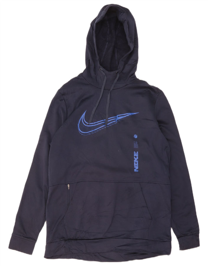 Pulover NIKE Dri Fit Graphic pentru bărbați, poliester mare, albastru