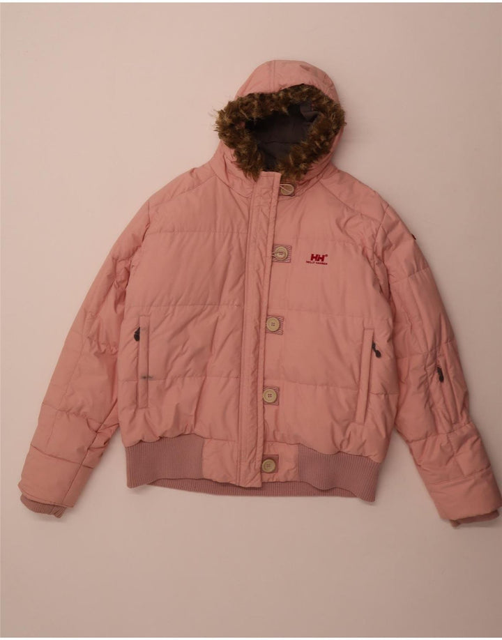 Jachetă căptușită cu glugă pentru femei Helly Hansen UK 44 2XL, nailon roz
