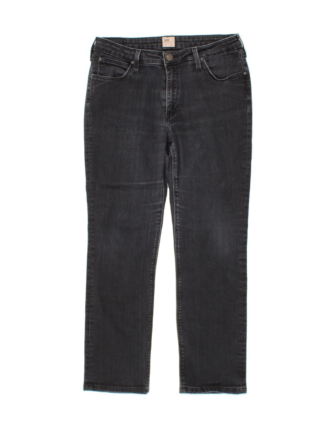 LEE Womens Straight Jeans W32 L26  Black Cotton Vintage Lee and Second-Hand Lee from Messina Hembry 