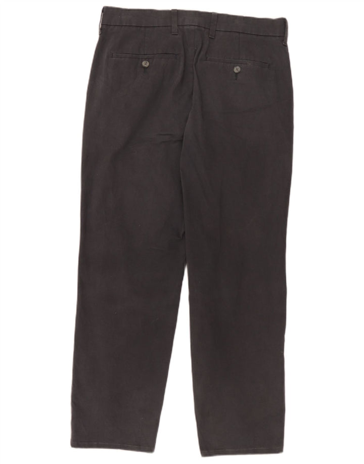 Pantaloni chino pentru bărbați Marks & Spencer, cu ajustare normală, L36 L29, bumbac gri