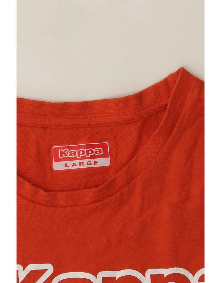 Tricou grafic pentru bărbați Kappa Top mare portocaliu