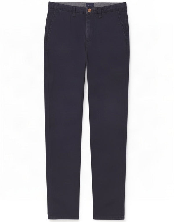 Gant Mens Allister Regular Chino Pantaloni W32 L34 Bleumarin Bumbac