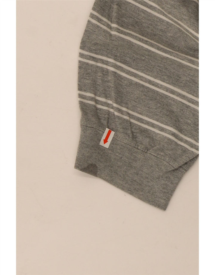 Top pentru bărbați Nike cu mânecă lungă XL, bumbac cu dungi gri