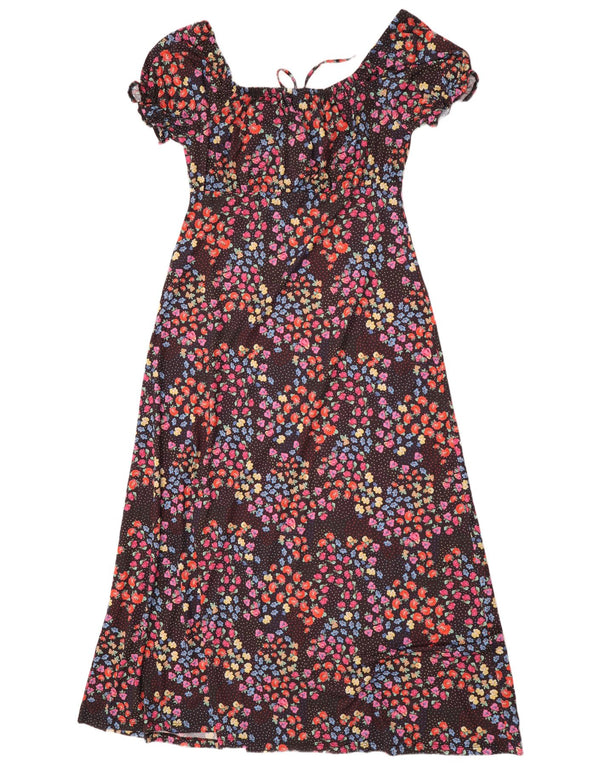 Rochie Maxi pentru femei Lipsy UK 10 Poliester floral negru mic