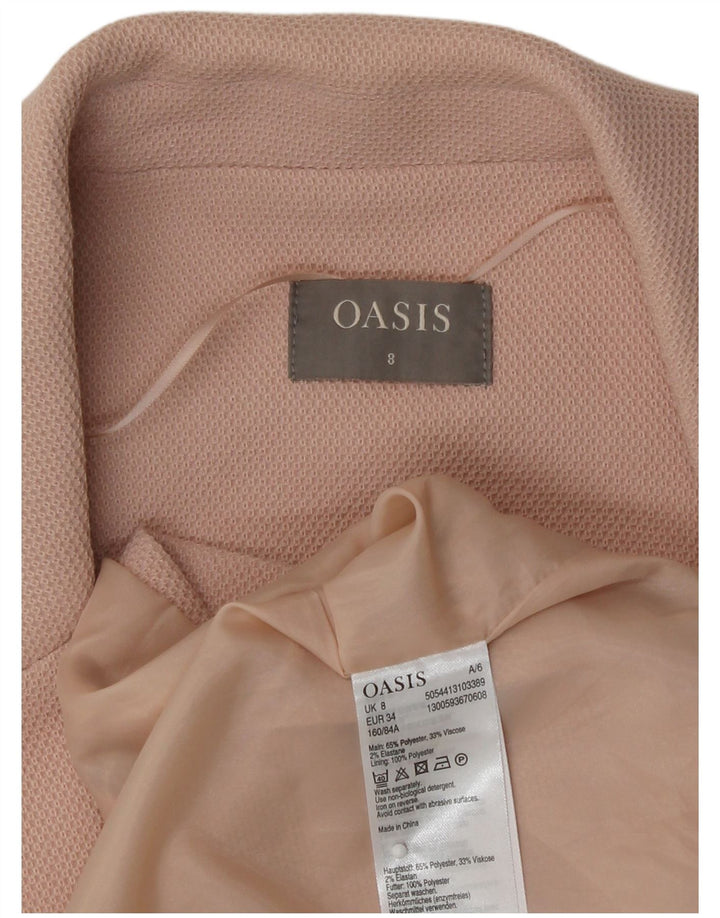Vestă cu paragate Oasis pentru femei UK 8, poliester roz mic