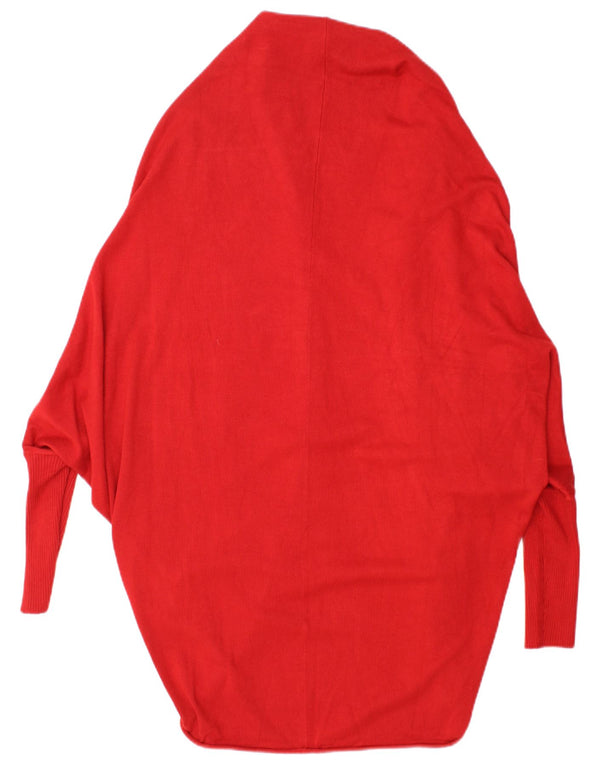 Pulover cardigan deschis supradimensionat pentru femei Zara UK 14 Medium Red