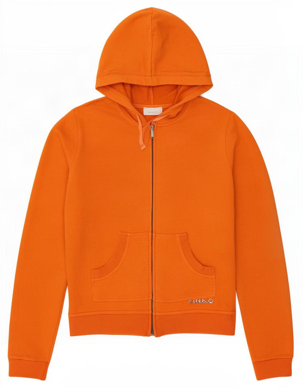Pulover Pinko pentru femei, cu fermoar, UK 14, bumbac mare portocaliu