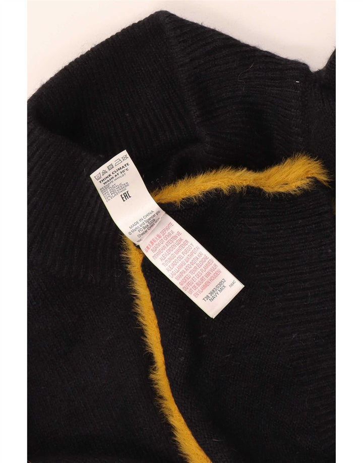 Pulover pentru bărbați Marks & Spencer cu gât rulat, mare, bleumarin, color block