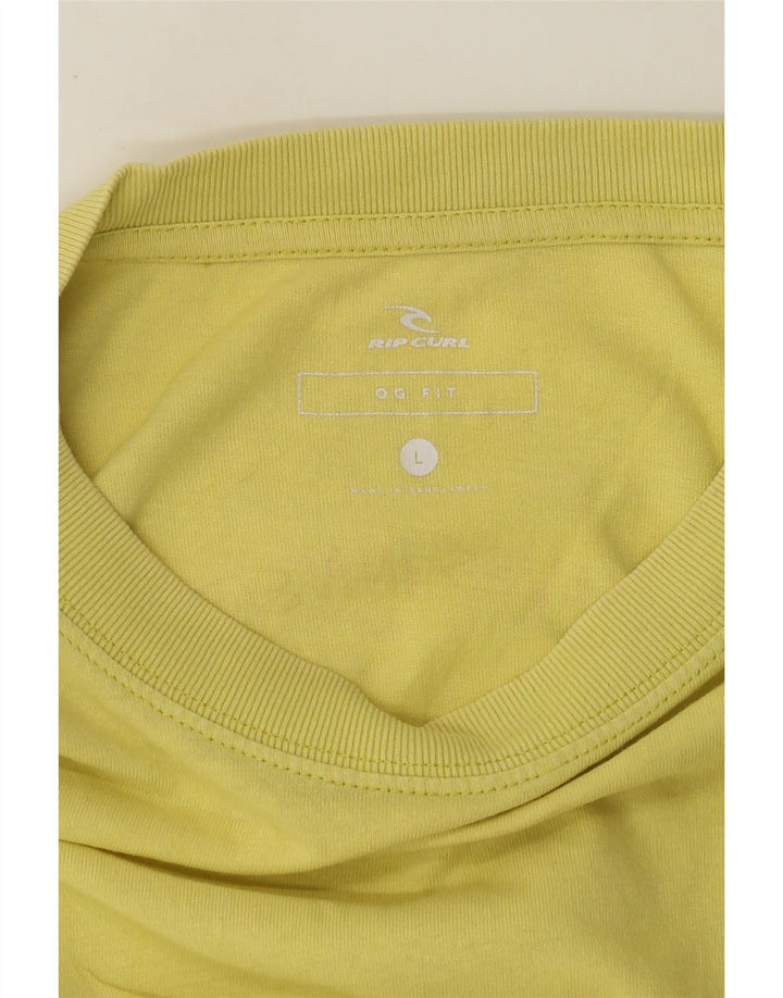 Tricou grafic Rip Curl pentru bărbați Top mare galben