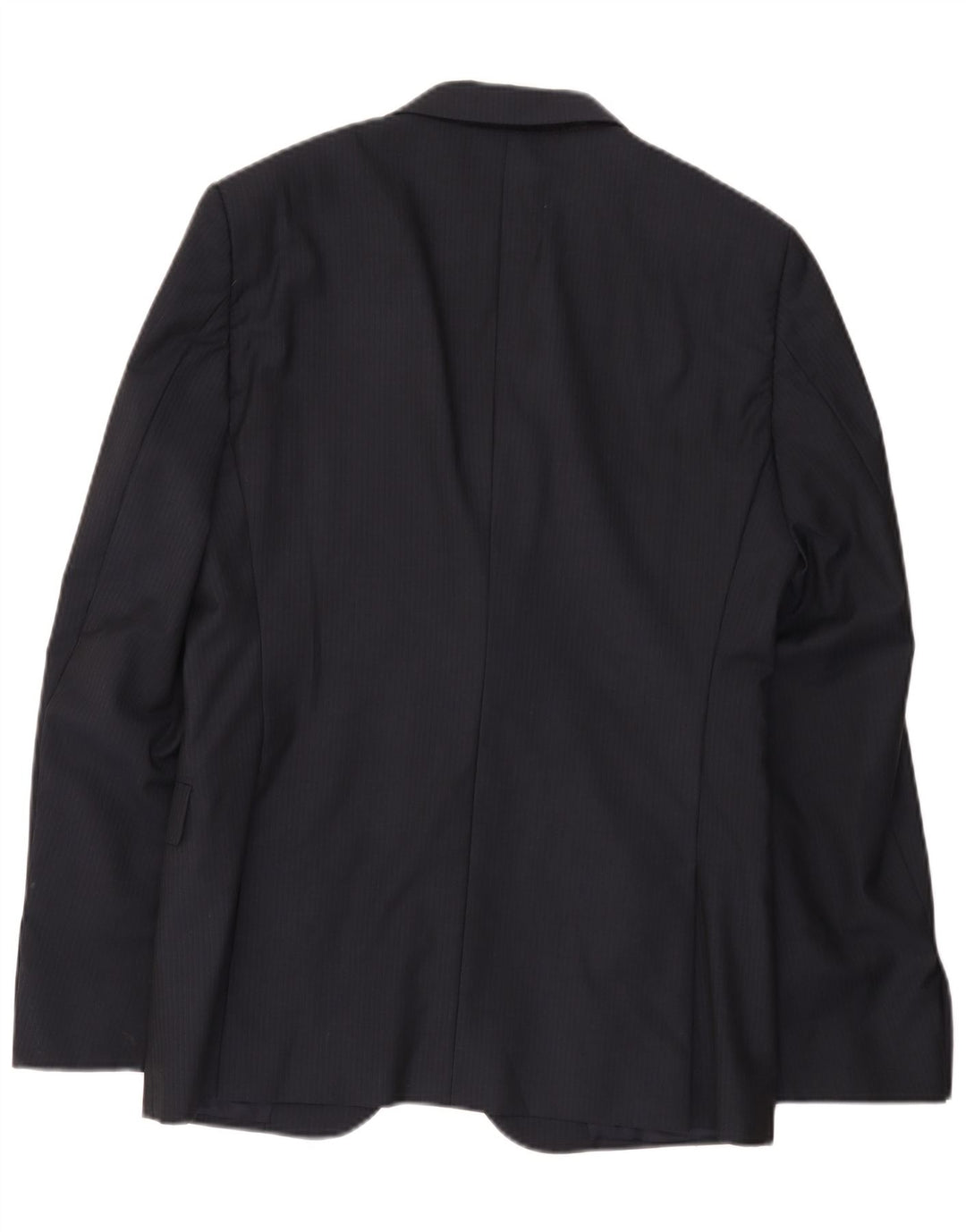 Jachetă Blazer pentru bărbați Calvin Klein cu 2 nasturi IT 48 Medium bleumarin cu dungi