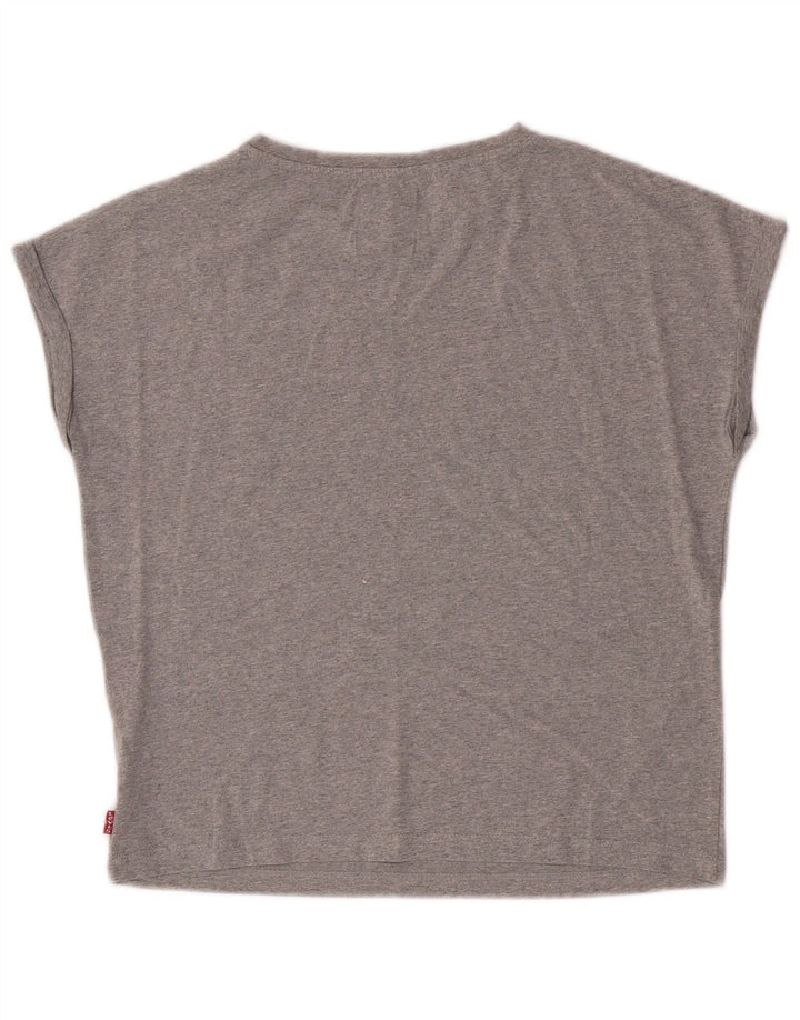 Tricou grafic Levi's pentru fete Top 13-14 ani poliester gri
