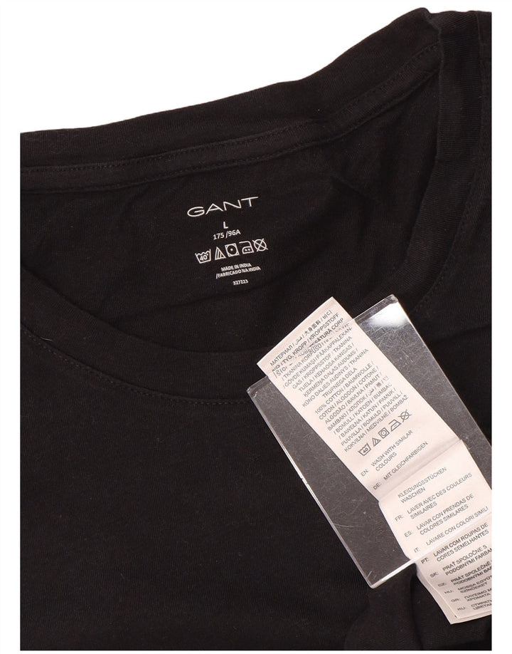 GANT Tricou pentru bărbați Top mare din bumbac negru