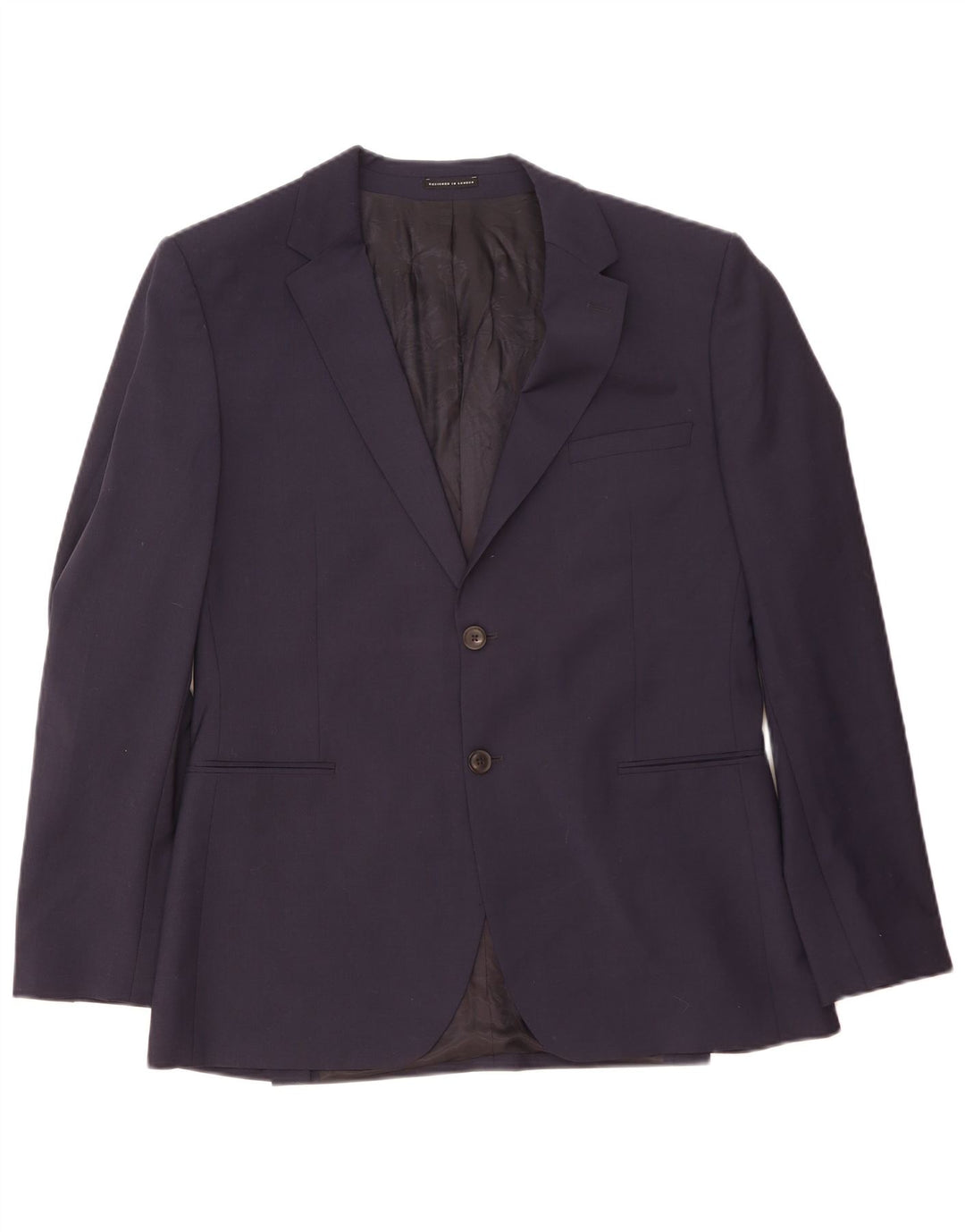 Jachetă Blazer pentru bărbați Reiss cu 2 nasturi UK 40 Lână mare, albastru bleumarin