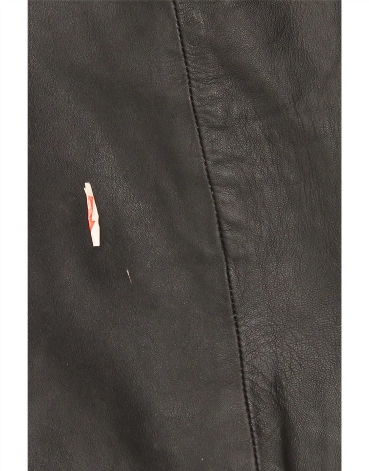 Jachetă din piele vintage pentru bărbați UK 42 XL Negru