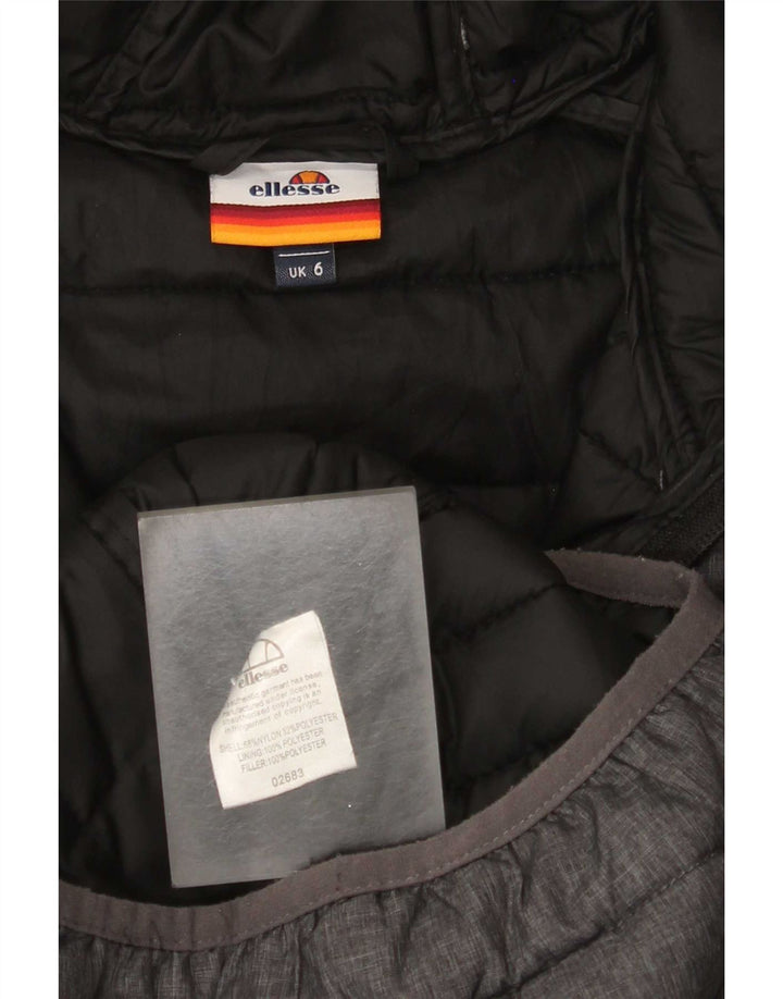 Jachetă căptușită cu glugă pentru femei Ellesse UK 6 XS nailon gri
