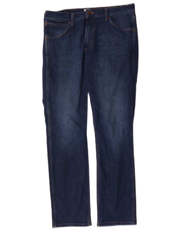 Blugi drepte Wrangler pentru bărbați Greensboro W32 L32 bumbac albastru