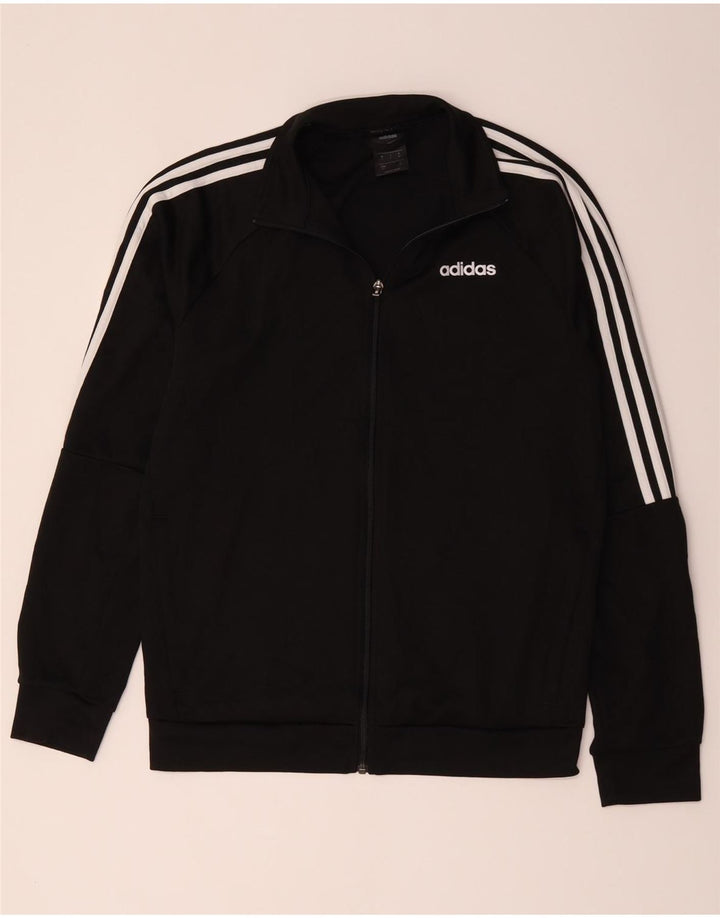 Adidas Mens Climalite Trening Top Jacket UK 40/42 Medium Black Poliester