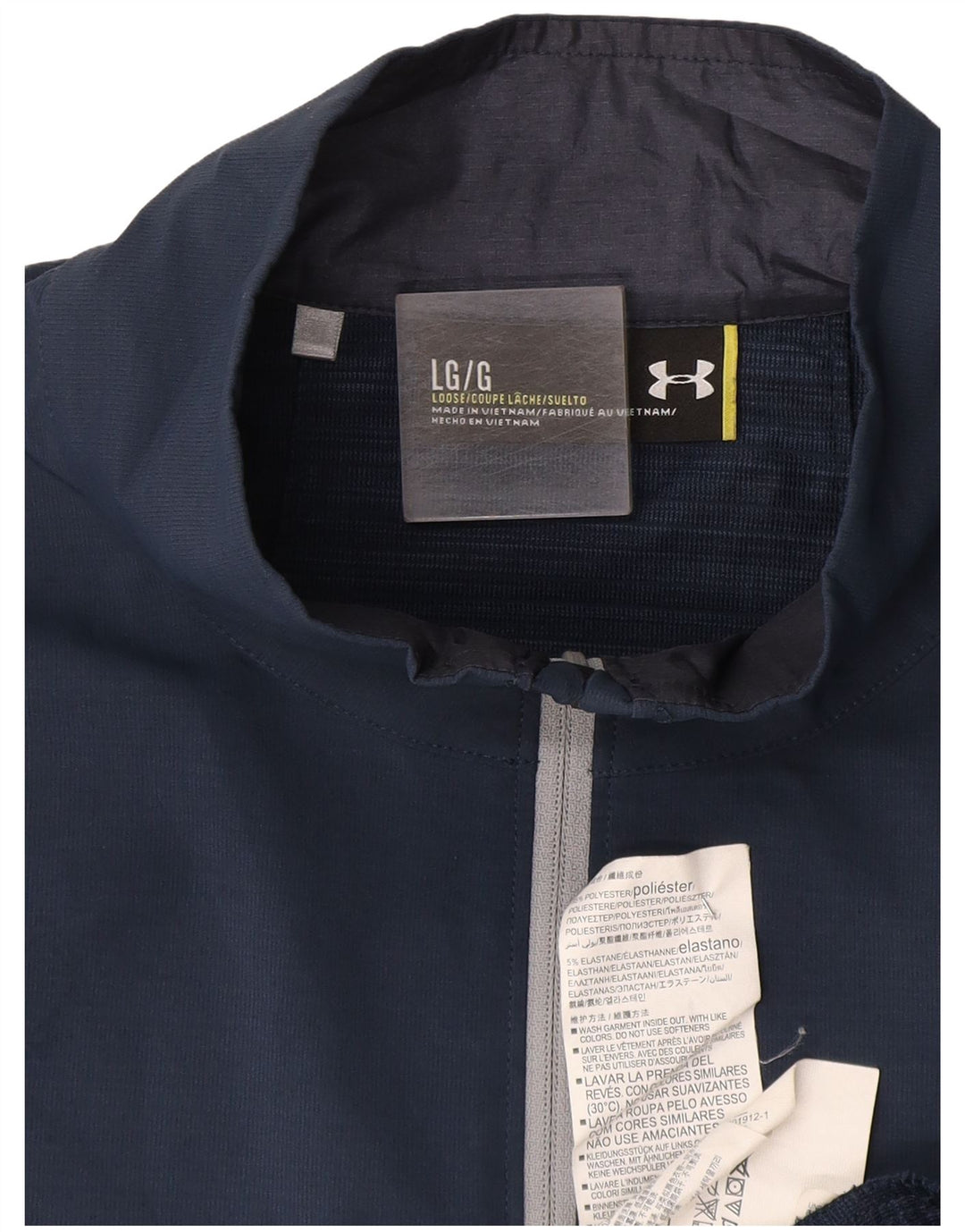 Pulover pentru bărbați Under Armour Trening Top Jachetă mare poliester bleumarin