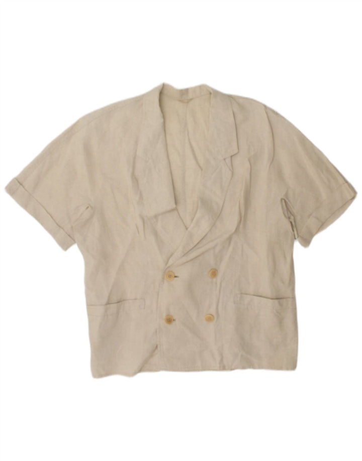 Jachetă Blazer Femei Max Mara cu două pieptări UK 14 Bej mediu