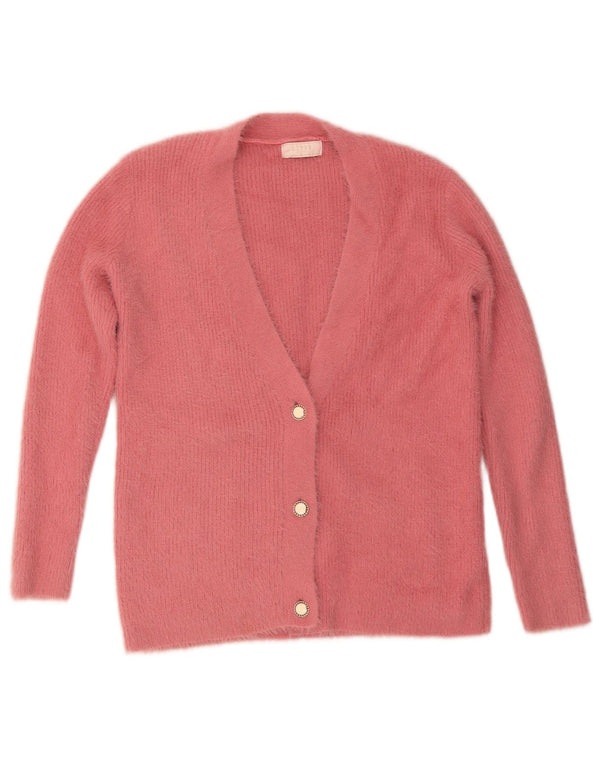 Pulover cardigan pentru femei Lipsy UK 12 Medium Pink Nylon