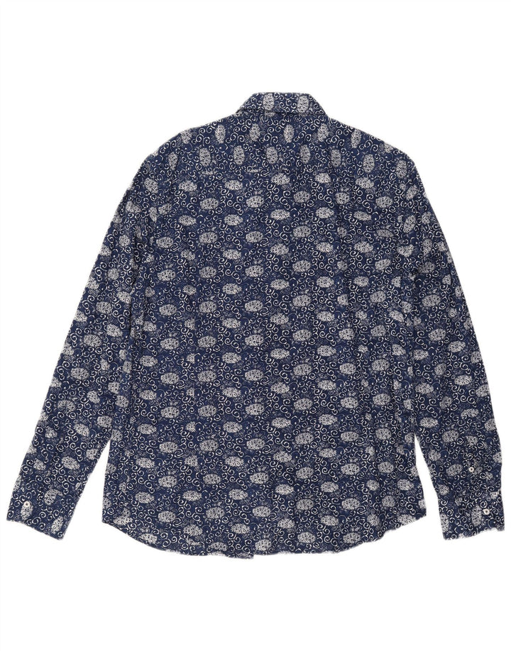Cămașă Massimo Dutti Bărbați XL Bleumarin Floral