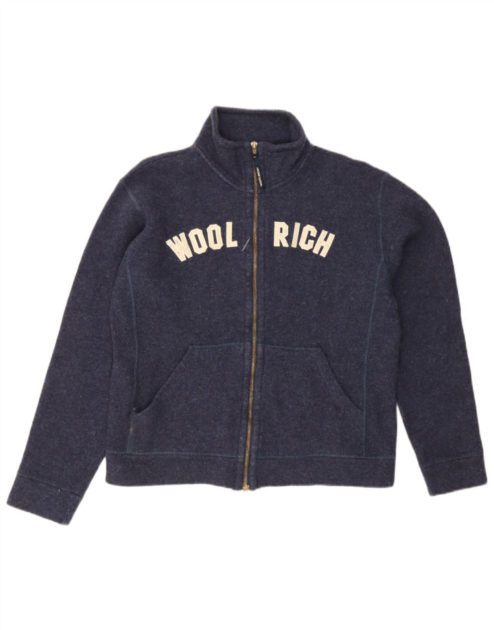 Woolrich Boys Graphic Trening Top Jachetă 11-12 ani Lână bleumarin