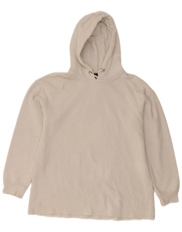 Pulover supradimensionat pentru femei Topshop UK 10 Bumbac alb mic
