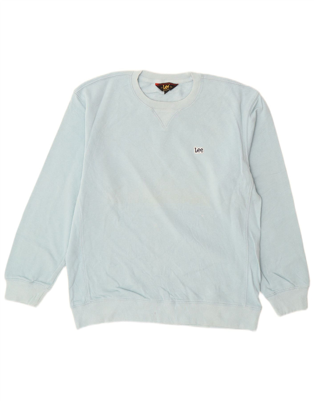 Hanorac LEE pentru bărbați, cu formă regulată, pulover, bumbac albastru mediu