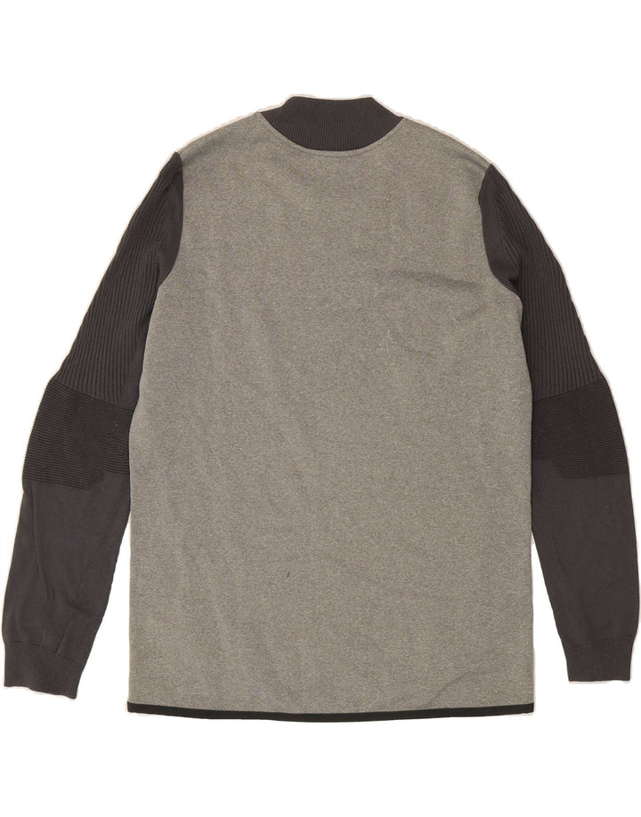 NIKE Mens Top Long Sleeve Large Grey Colourblock Polyester Vintage Nike and Second-Hand Nike from Messina Hembry 