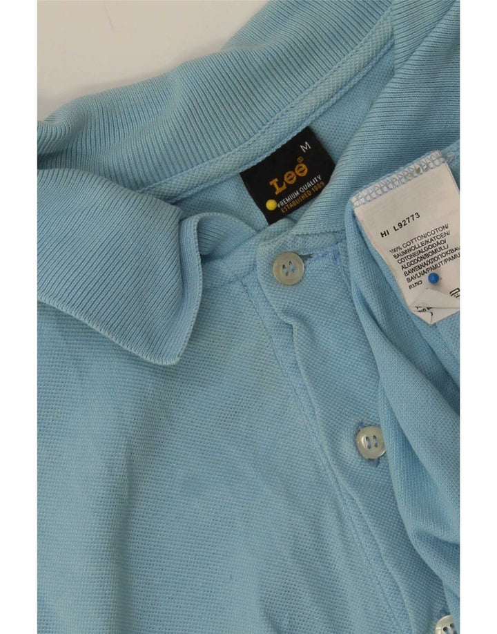 Tricou polo Lee pentru bărbați, bumbac albastru mediu