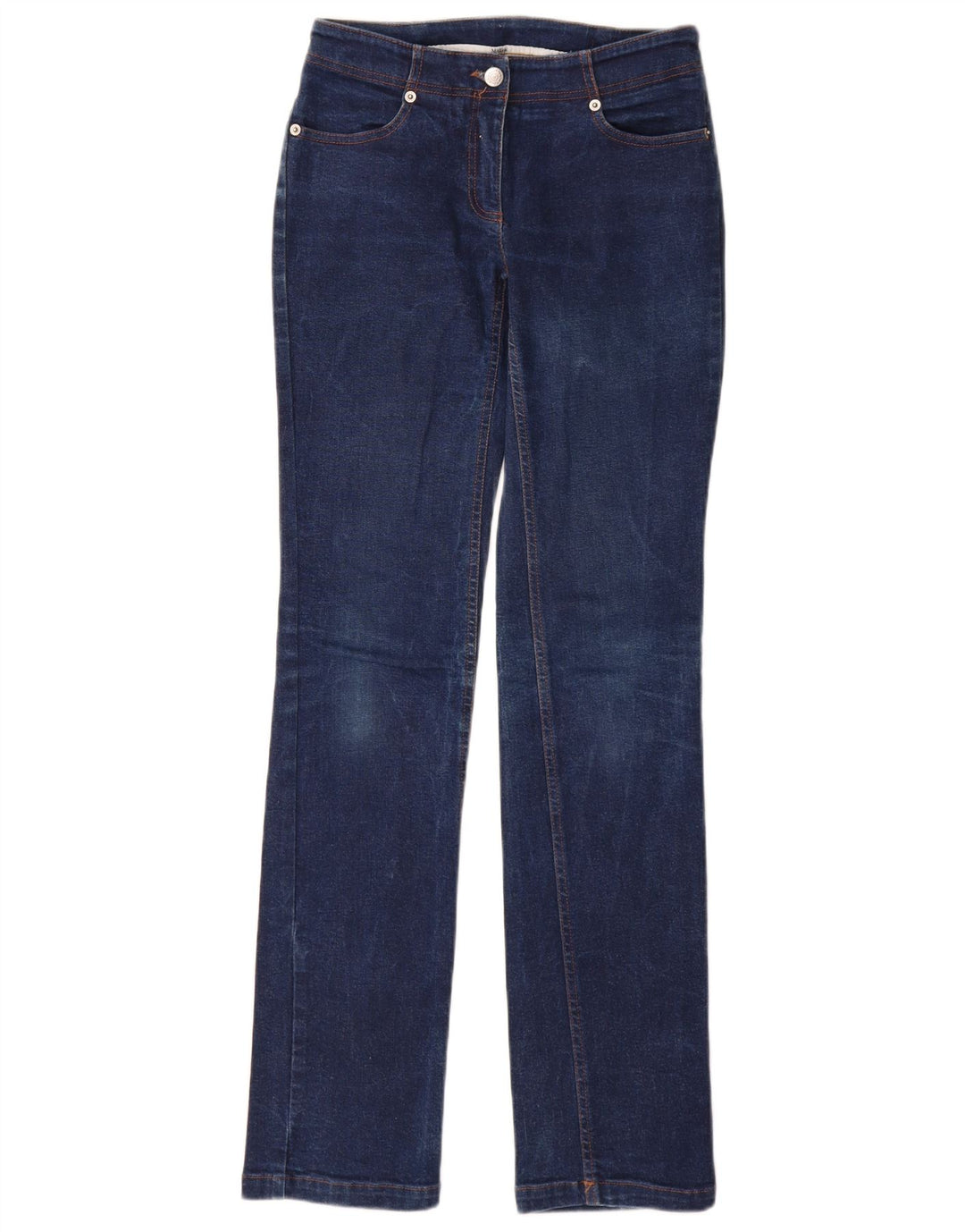 Max & Co. Blugi subțiri pentru femei UK 8 Small W26 L32 Blue Bumbac