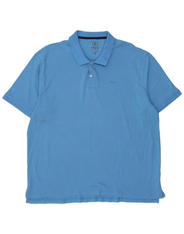 Tricou Polo Izod pentru bărbați 2XL Bumbac Albastru