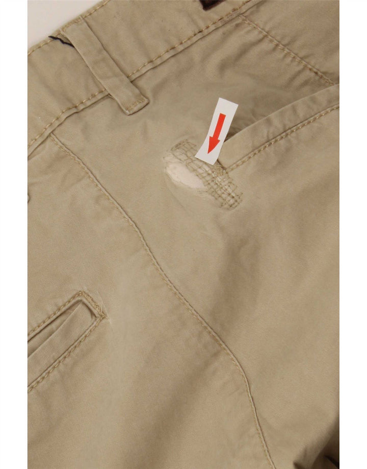 Pantaloni chino slim pentru bărbați Zara EU 40 Mediu L34 L32 Bej