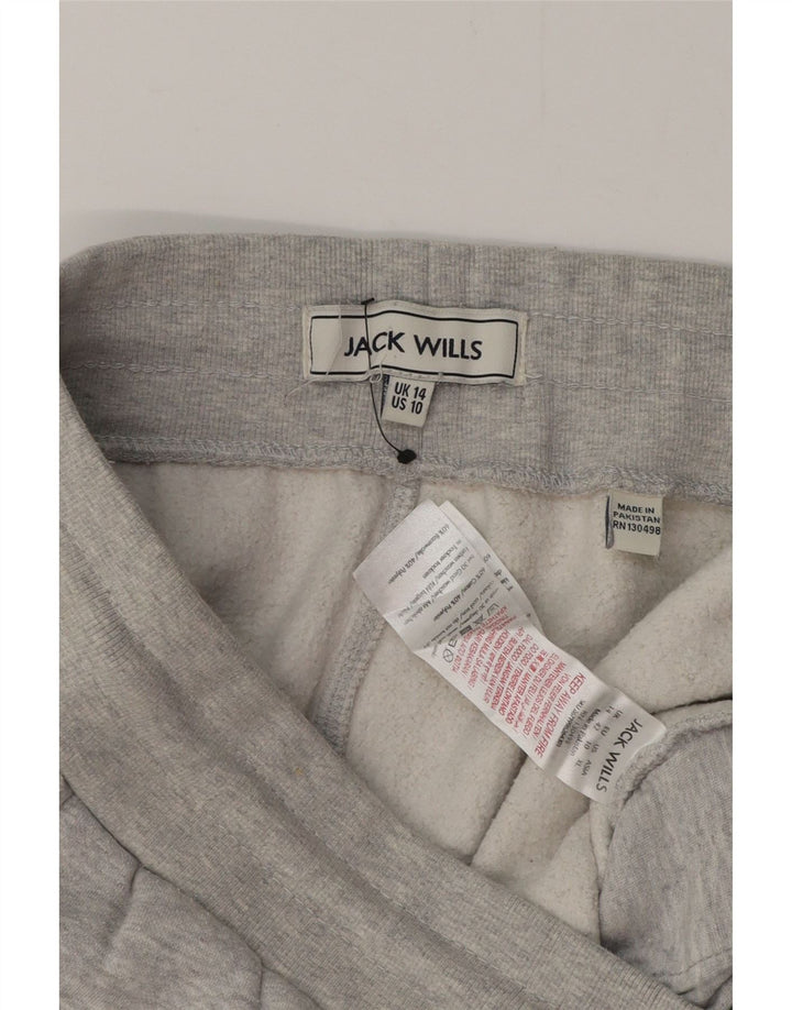 JACK WILLS Pantaloni de trening pentru femei Joggeri UK 14 Bumbac gri mediu