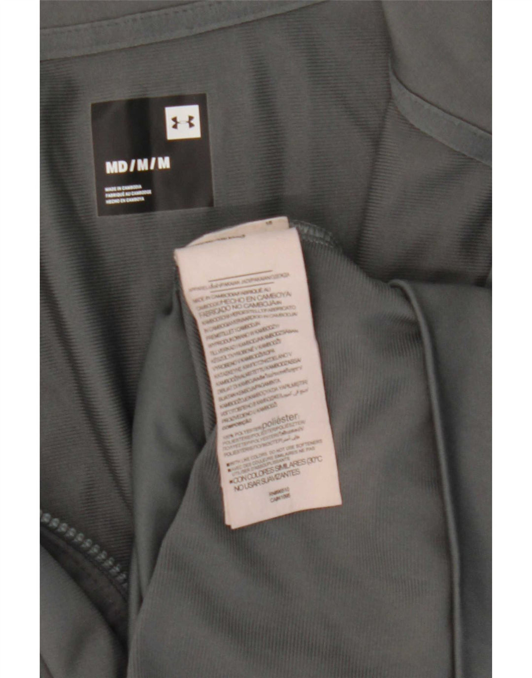 Jachetă de trening pentru bărbați Under Armour, gri mediu, poliester color bloc