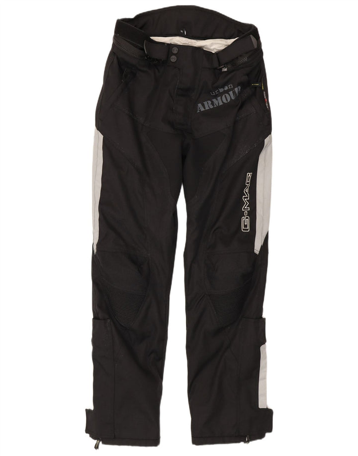 Pantaloni grafici pentru bărbați G-mac Medium W32 L33 Negru Colorblock Motocicletă