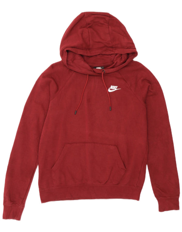 Pulover supradimensionat pentru femei Nike UK 6 XS Bumbac burgundă