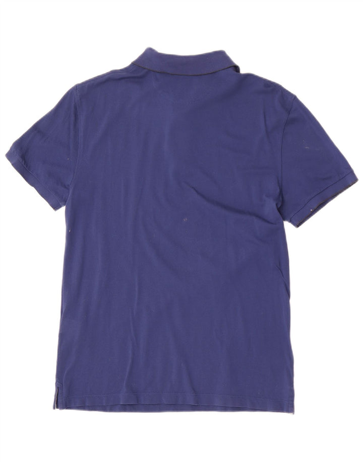 Tricou polo Hackett pentru bărbați, bumbac albastru mediu