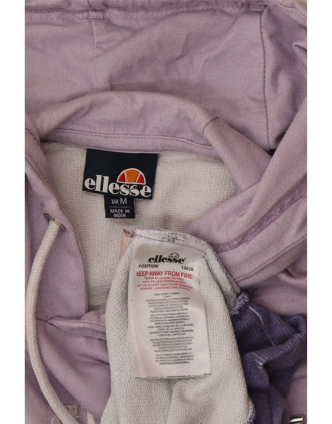Pulover cu glugă cu grafic pentru bărbați Ellesse, violet mediu, din poliester