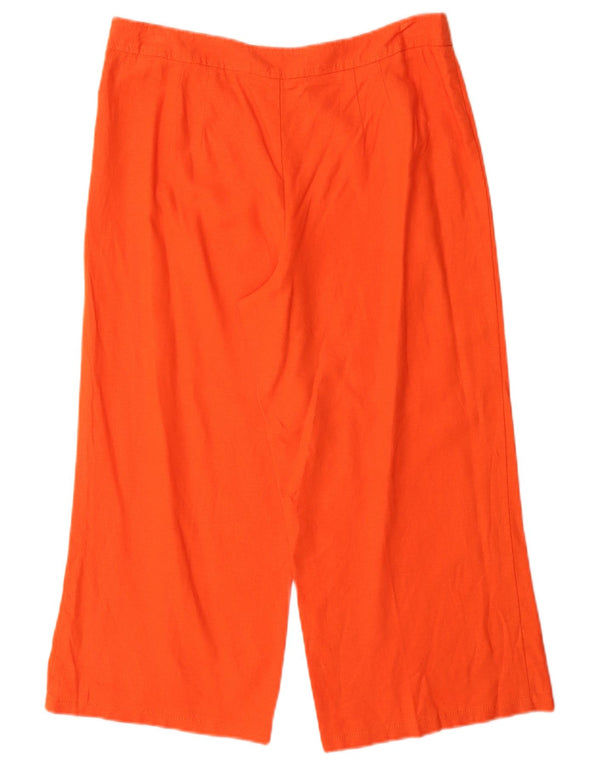 Pantaloni Capri pentru femei Marks & Spencer UK 12 Medium W30 L23 Portocaliu in