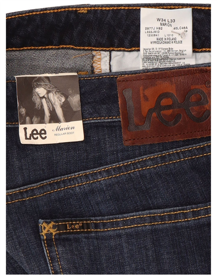 Blugi Bootcut pentru femei Lee W34 L33 Bumbac bleumarin
