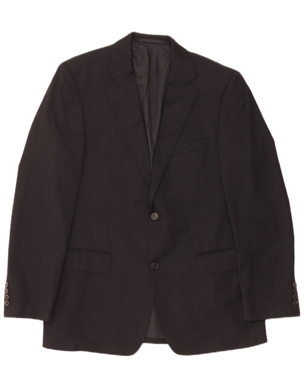 Blazer pentru bărbați HUGO BOSS, cu 2 nasturi, EU 50, mare, negru, cu dungi