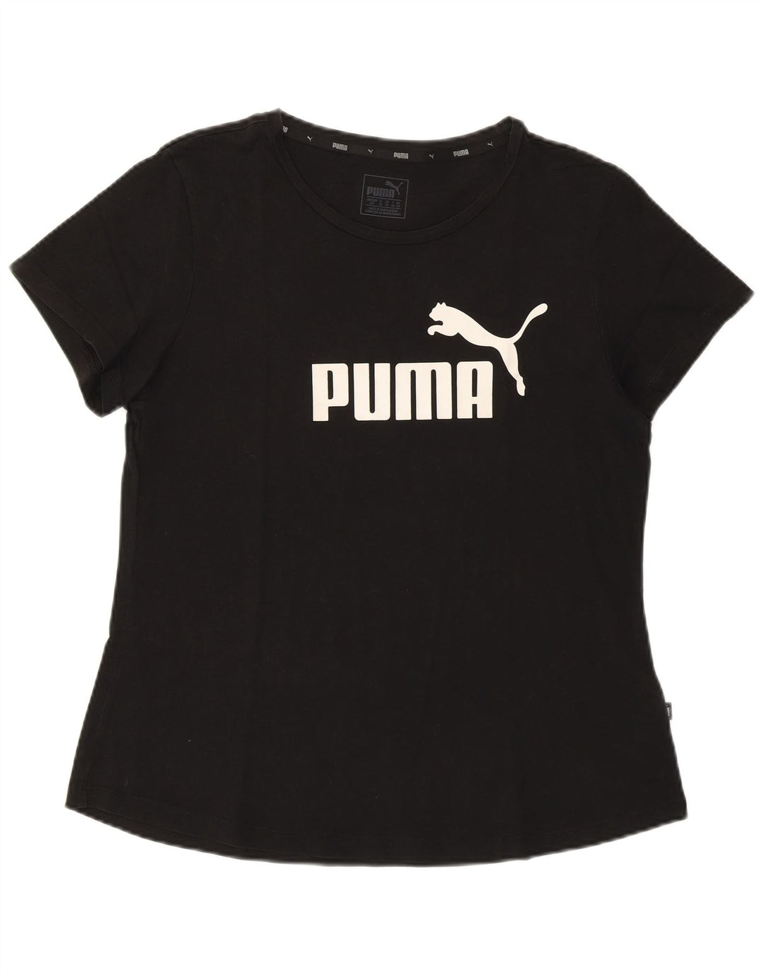 Tricou grafic PUMA pentru femei Top UK 14 Medium Black Bumbac