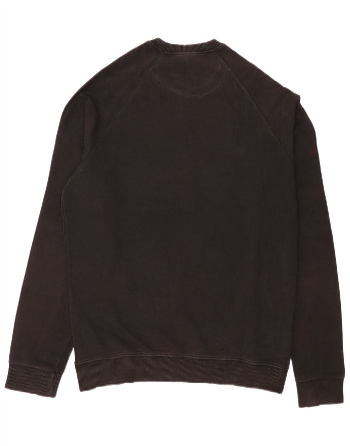Guess Pulover grafic pentru bărbați, bumbac negru 2XL
