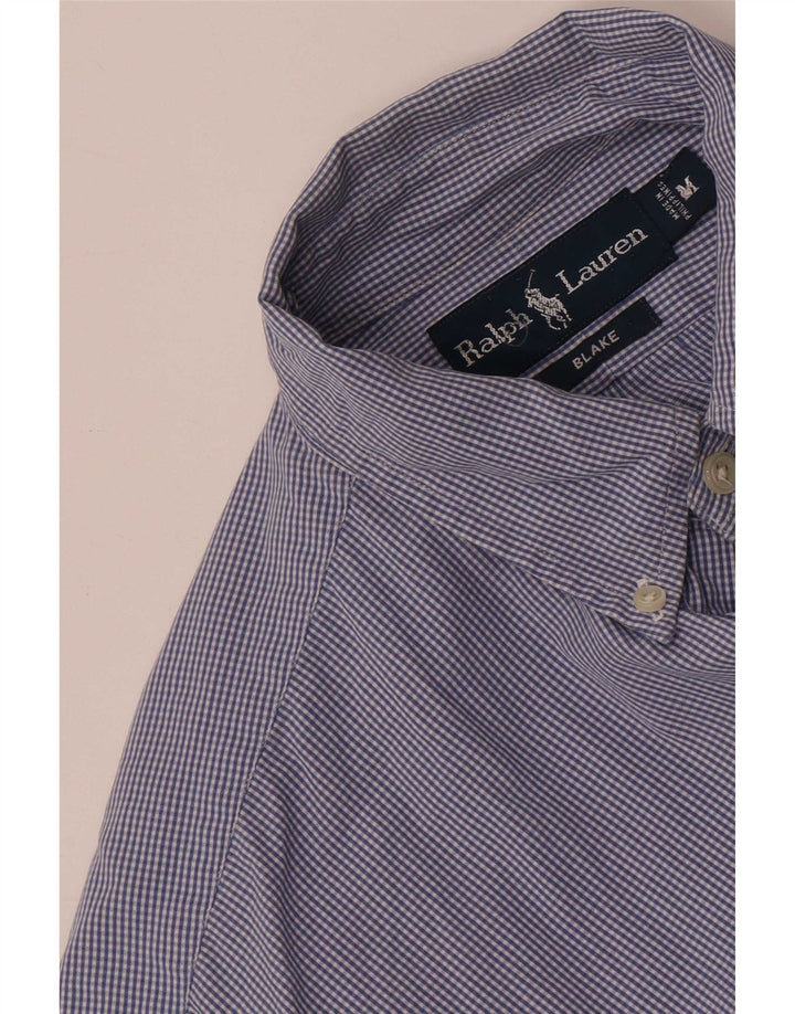 Cămașă Blake pentru bărbați Ralph Lauren, bumbac vichy, albastru bleumarin mediu