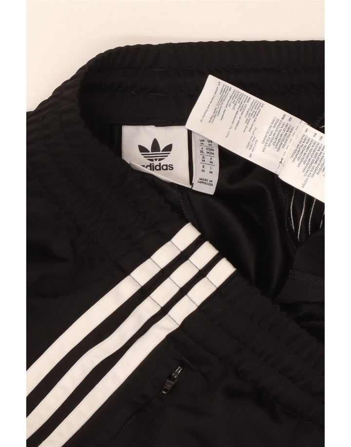 Pantaloni de trening Adidas pentru bărbați, poliester mediu negru